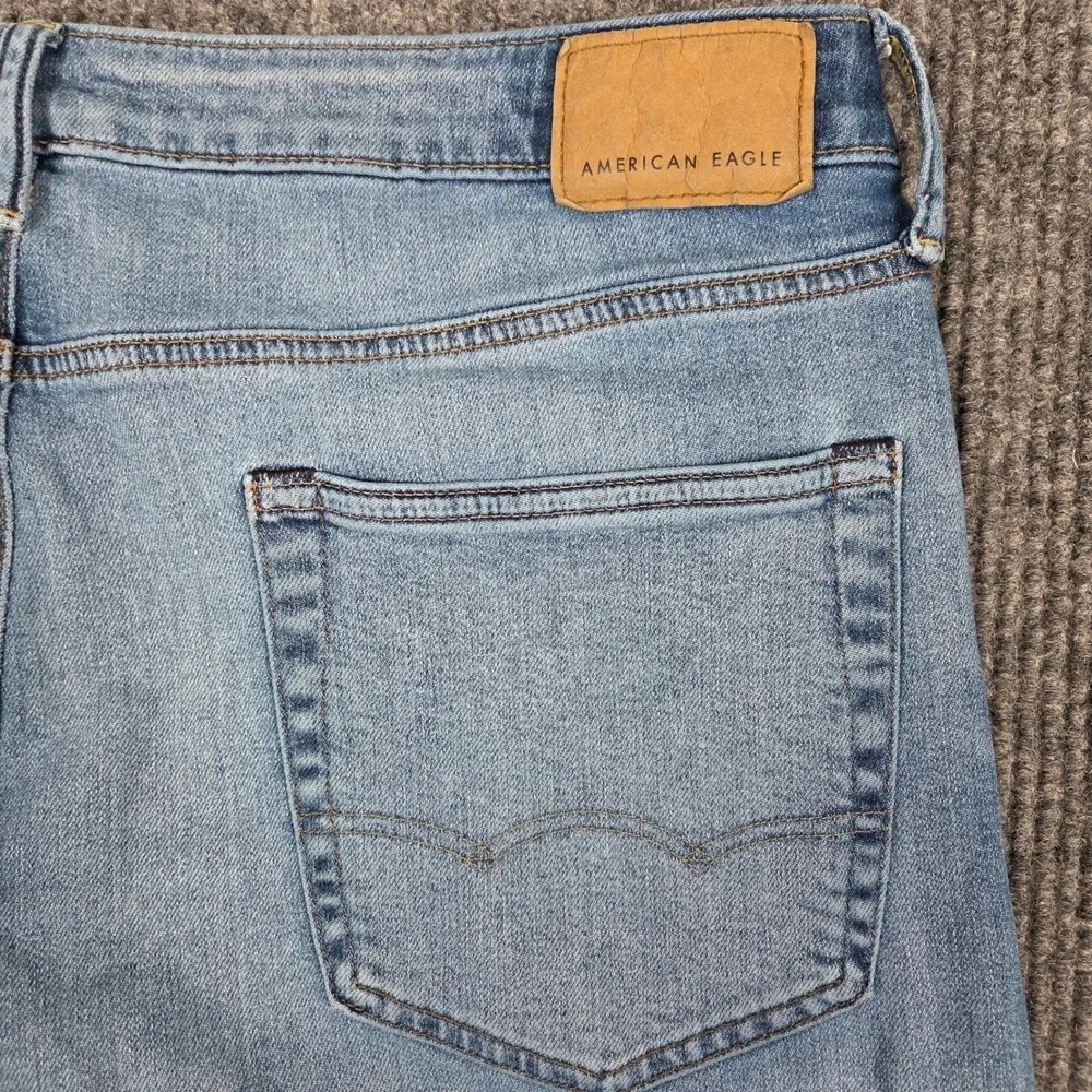 American Eagle Mens Original Straight Leg‎ Jeans Medium Wash Blue 36x30 (36X27)